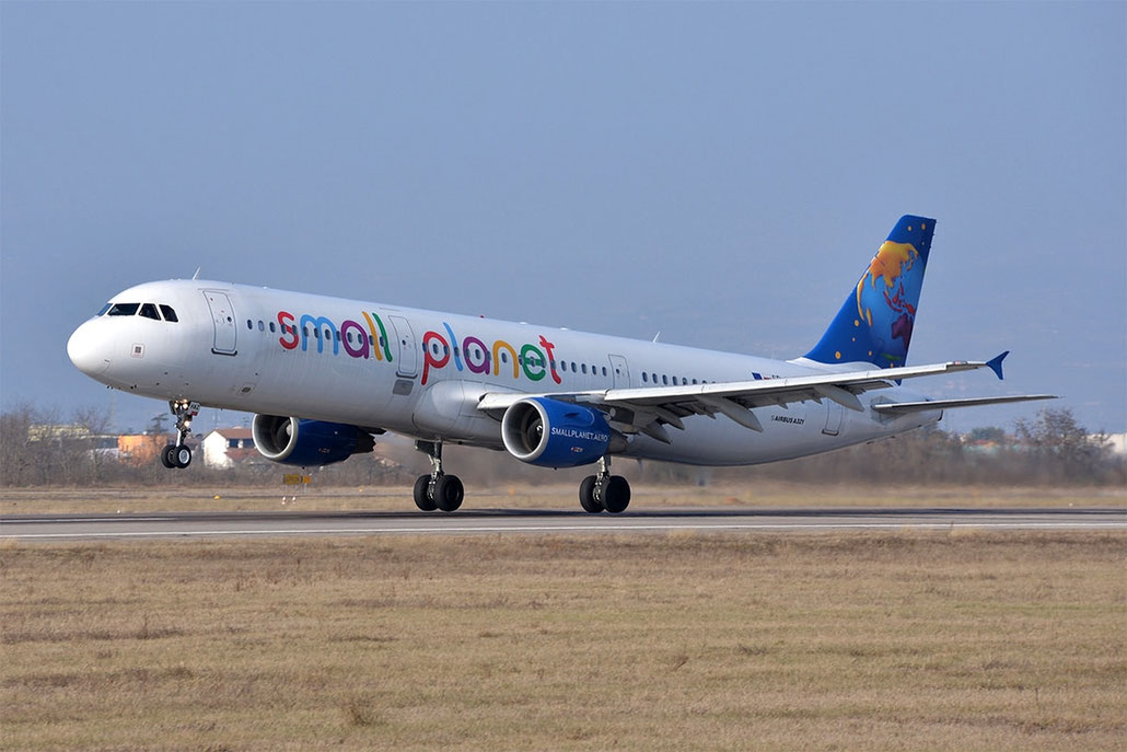 SP-HAZ A321-211 3191 Small Planet Airlines Poland @ Aeroporto di Verona 18.02.2017  © Piti Spotter Club Verona