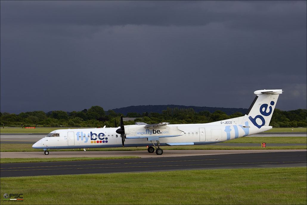 G-JECO DHC-8-402 4126 Flybe - British European @ Manchester Airport 21.06.2015  © Piti Spotter Club Verona