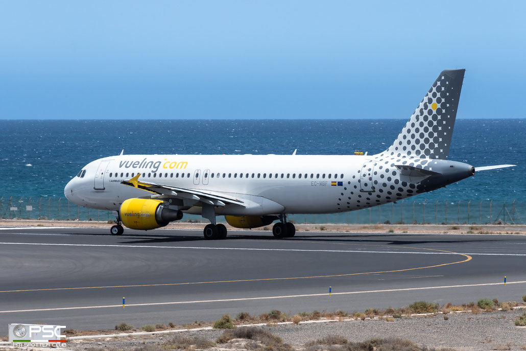 EC-MBF A320-214 3492 Vueling Airlines @ Lanzarote 08.2023 © Piti Spotter Club Verona