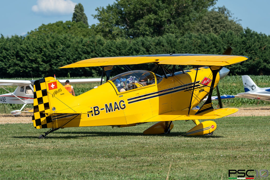 HB-MAG  Pitts S-2C Special · Serial #: 6070 @ Bagnolo Fly Party 2023 © Piti Spotter Club Verona