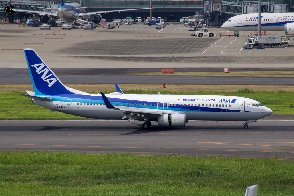 JA88AN B737-800 64875/7154 ANA - All Nippon Airways @ Tokyo Haneda 07.2023 © Piti Spotter Club Verona