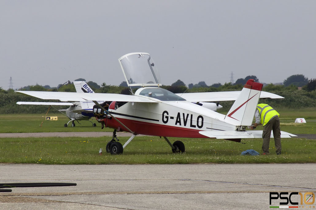 G-AVLO. : Bolkow BO 208C Junior, @ Brighton City Airport ©  2022 Piti Spotter Club Verona