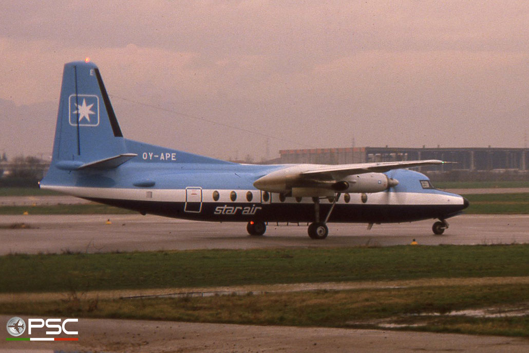 OY-APE F27-600 10443 Star Air ©  courtesy of Marco Ceschi - Piti Spotter Club Verona