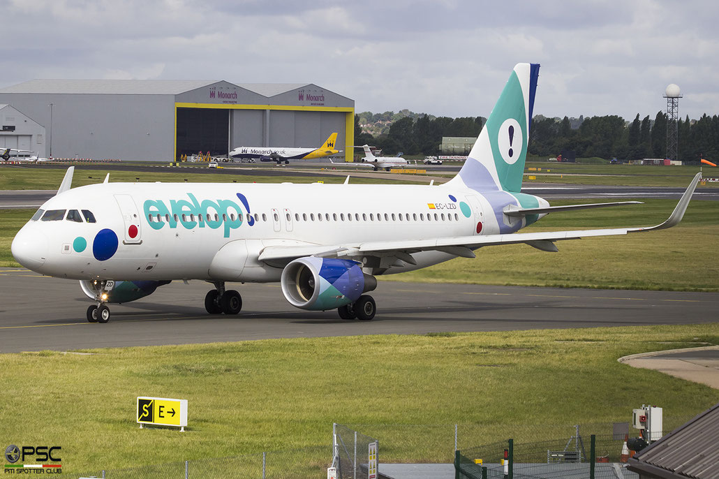 EC-LZD Airbus A320-214SL 5642  CFM56-5B4/3  Evelop Airlines 2013 @ Birmingham 08 2017 © Piti Spotter Club Verona
