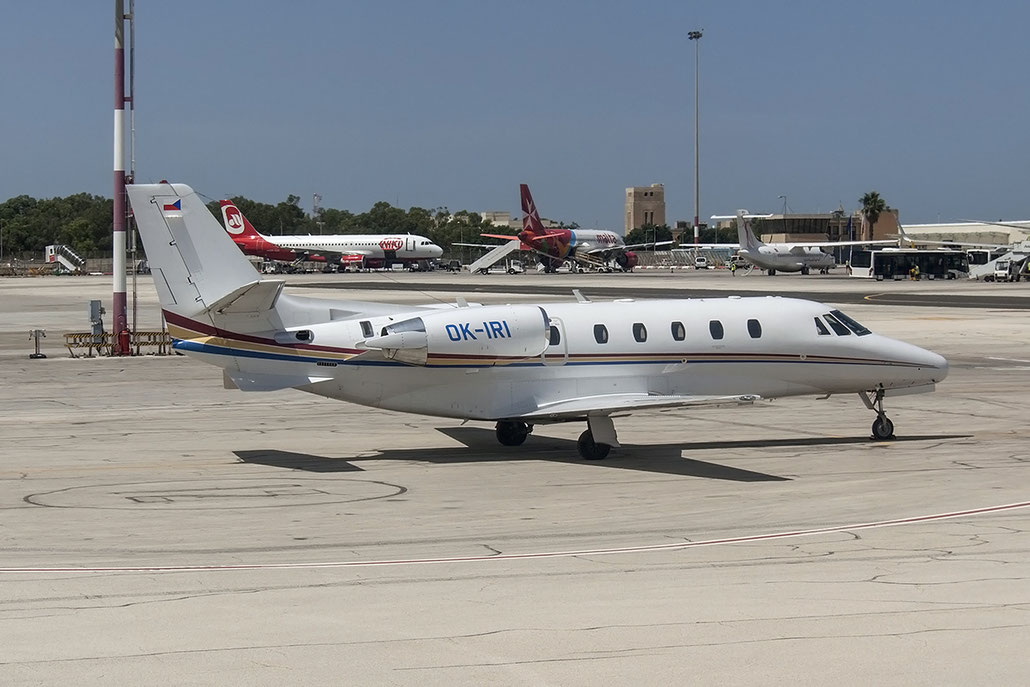 OK-IRI Ce560XLS 560-5723 Personal Air Transport Ltd. @ Malta Airport 08.2015 © Piti Spotter Club Verona