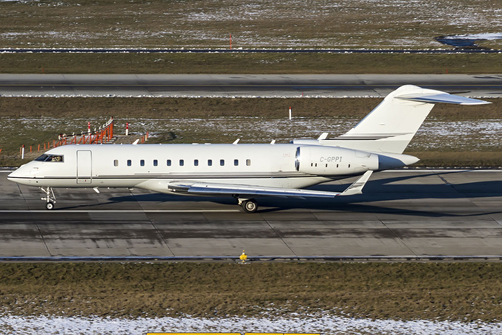 C-GPPI Global 5000 9158 Skyservice Aviation Inc. @ Zurich Airport 21.01.2016 © Piti Spotter Club Verona