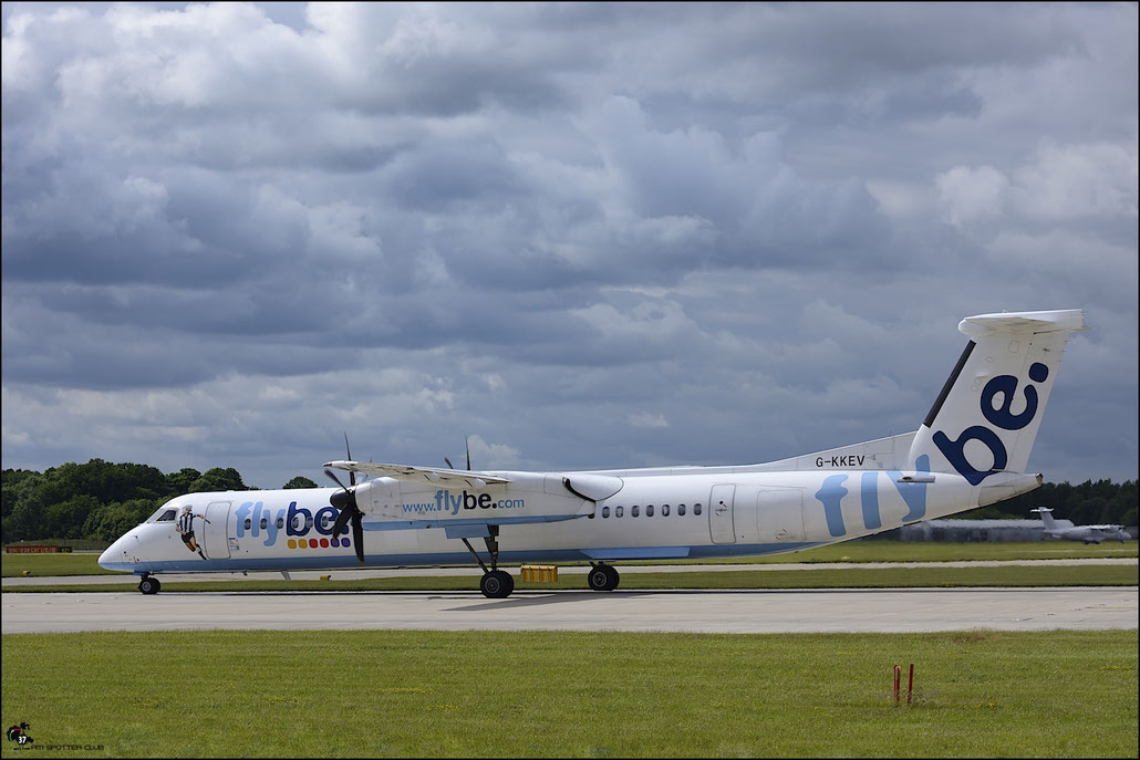 G-KKEV DHC-8-402 4201 Flybe - British European  @ Manchester Airport 21.06.2015  © Piti Spotter Club Verona