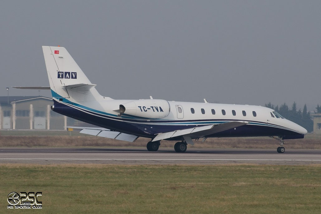 TC-TVA Ce680 680-0263 TAV Havacilik @ Aeroporto di Verona © Piti Spotter Club Verona