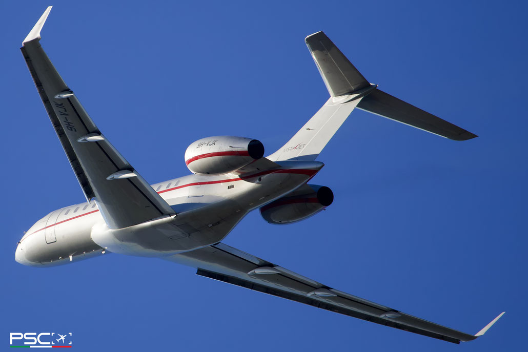 9H-VJK Bombardier Global 6000 9619  BR710-A2-20  VistaJet 2014 @ Verona Villafranca 11 2025 © Piti Spotter Club Verona