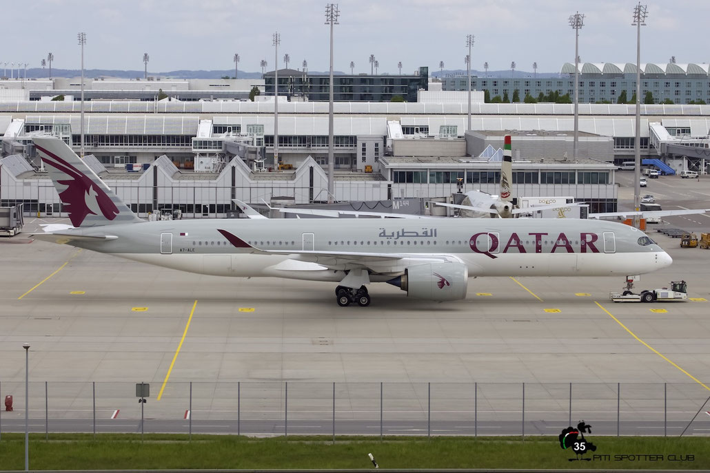 A7-ALE A350-941 8 Qatar Airways @ Munich Airport 15.05.2016  © Piti Spotter Club Verona