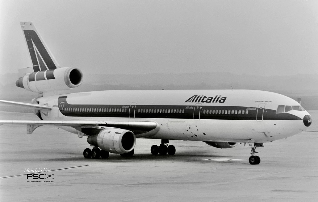 I-DYNU Douglas DC-10-30 47865 135 CF6-50C2  Alitalia 1973  © collezione Maurizio Noè p.g.c. - Piti Spotter Club Verona