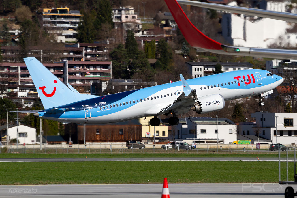 G-TUMO B737-8 44608/7879 TUI Airways @ Innsbruck 03.2024 © Piti Spotter Club Verona