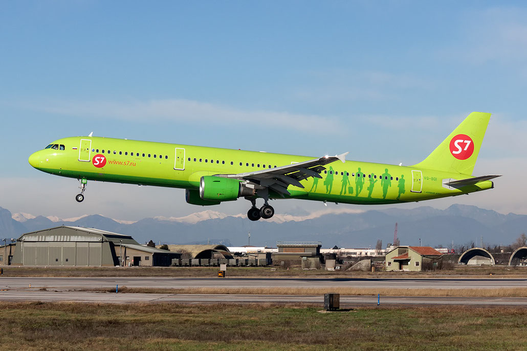 VQ-BQI A321-211 2726 S7 Airlines @ Aeroporto di Verona © Piti Spotter Club Verona