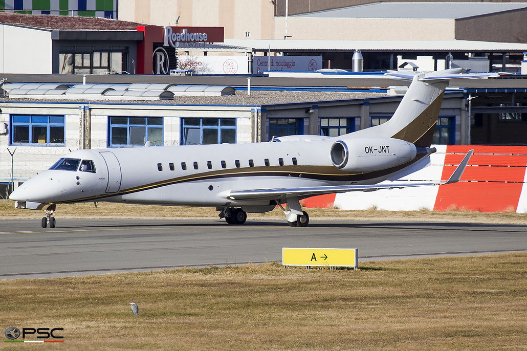 OK-JNT Embraer ERJ-135BJ Legacy 600 14501087  Ae3007A1E  ABS Jets 2008 @ Aeroporto di Bolzano 04 2025 © Piti Spotter Club Verona
