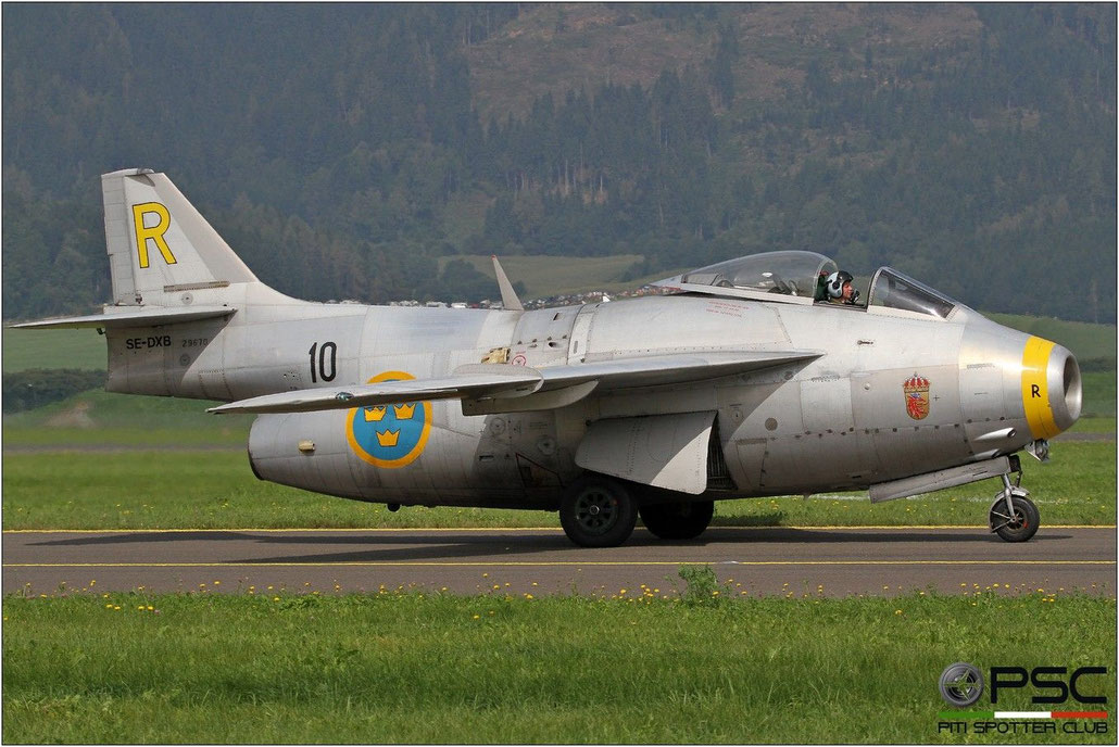 SE-DXB (1955 Saab J-29F Tunnan C/N 29670) © Piti Spotter Club Verona 