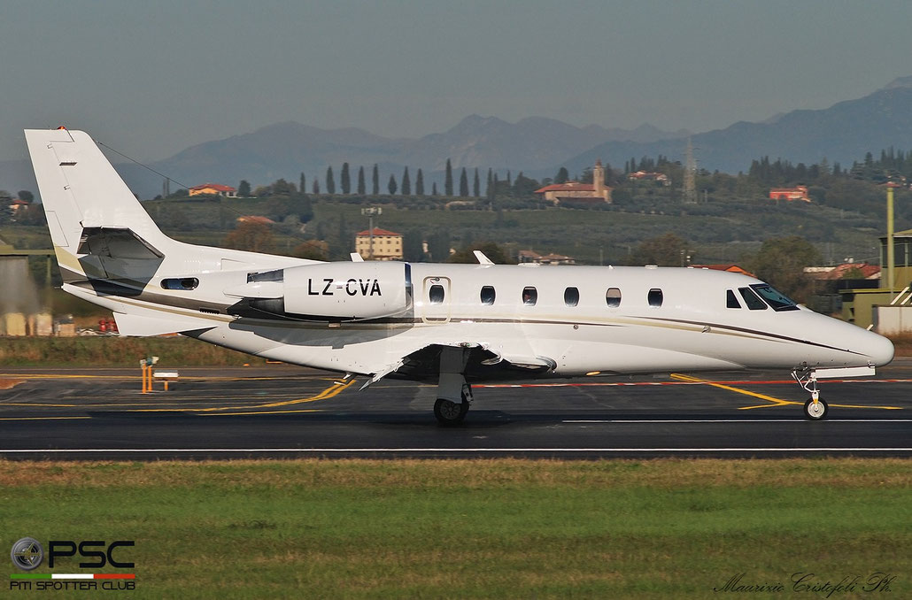 LZ-CVA Cessna 560XLS Citation Excel  Private - @ Aeroporto di Verona 11.2021 © Piti Spotter Club Verona
