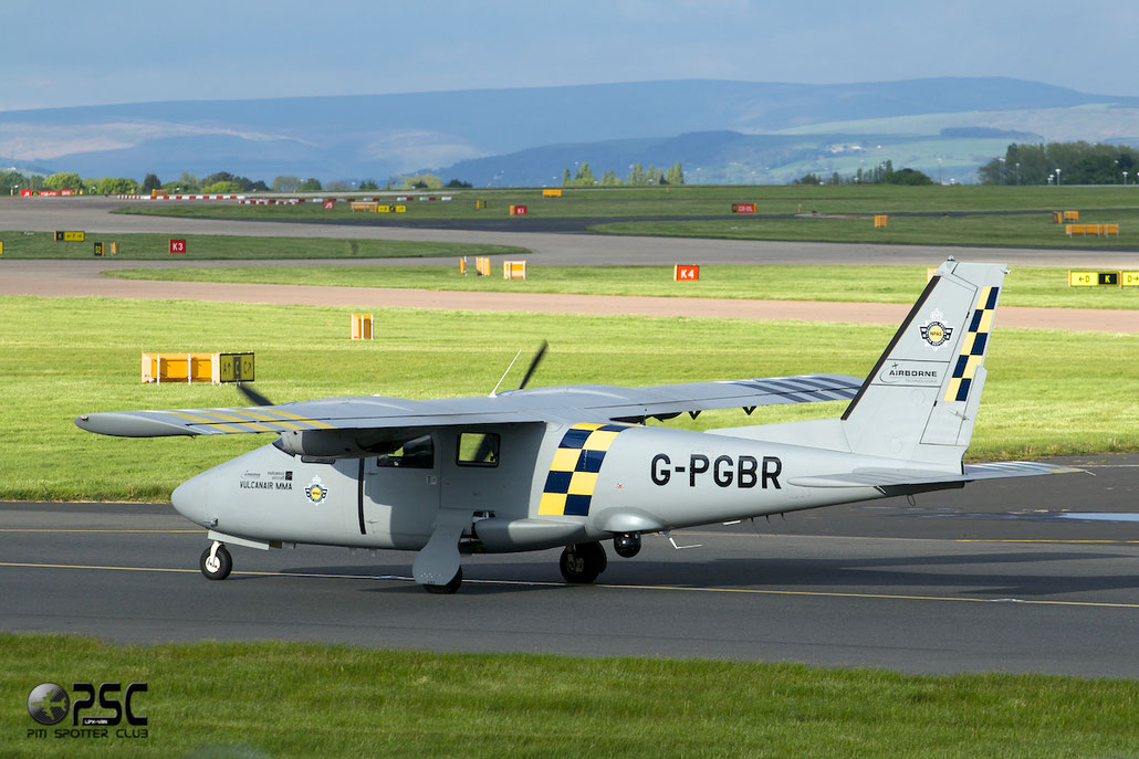 G-PGBR - Greater Manchester Police Partenavia P68R / VR @ Manchester Airport 13.05.2014 © Piti Spotter Club Verona