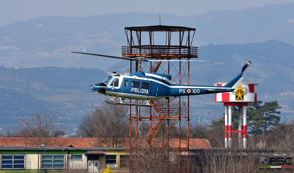 MM81657 PS-100 Polizia di Stato Helicopter Agusta AB212 Serial 5841