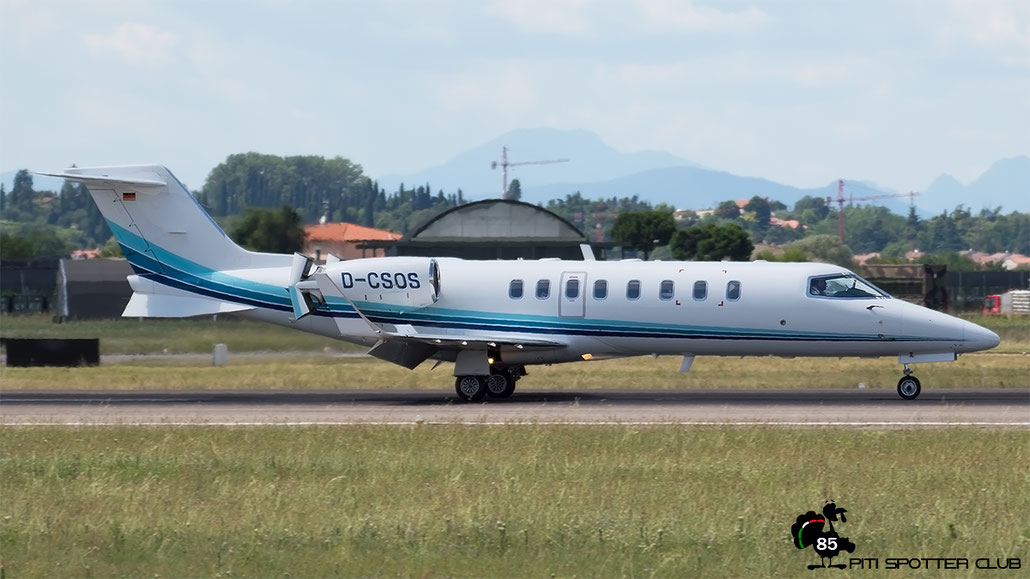 D-CSOS Learjet 45 45-161 Air Alliance Express GmbH @ Aeroporto di Verona - 15/07/2016 © Piti Spotter Club Verona
