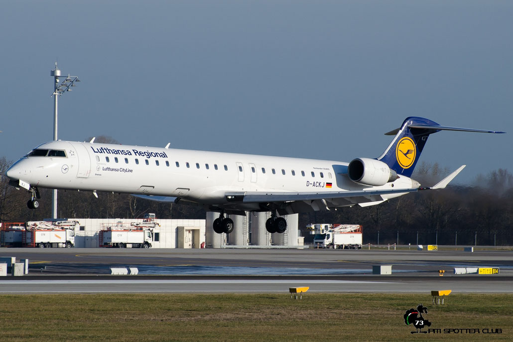 D-ACKJ CRJ900ER 15089 Lufthansa CityLine @ Munich Airport 12.2016 © Piti Spotter Club Verona
