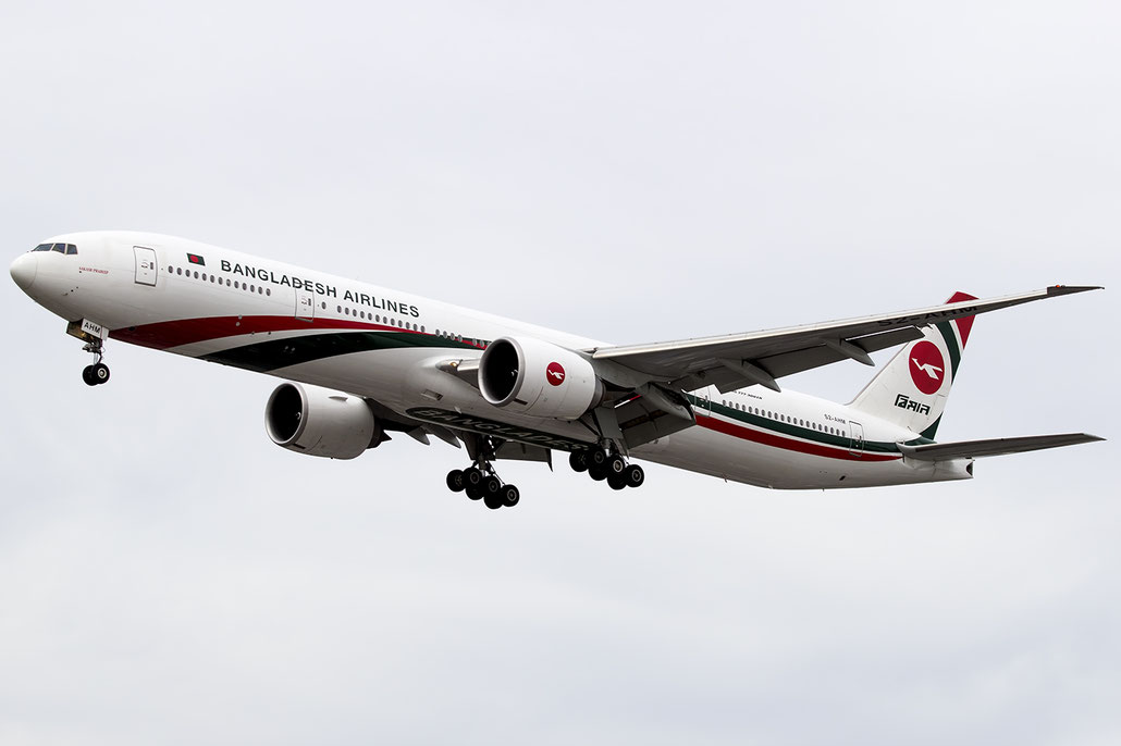 S2-AHM B777-3E9ER 40120/1170 Biman Bangladesh Airlines @ London Heathrow Airport 09.07.2016 © Piti Spotter Club Verona
