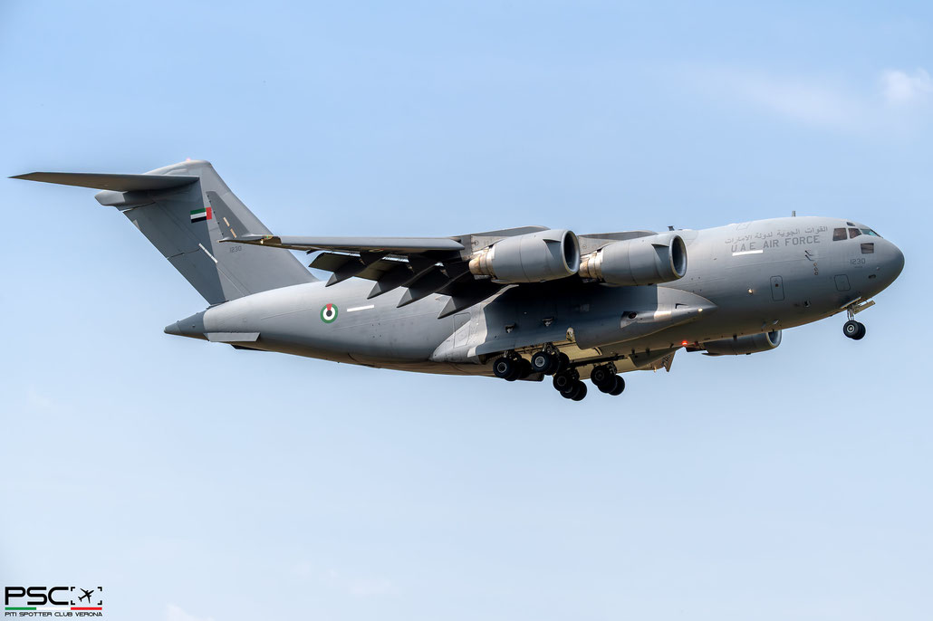 1230 Boeing C-17A Globemaster III F-277 UE-8 PW2040  United Arab Emirates Air Force 2015 @ Verona Villafranca 04 2026 © Piti Spotter Club Verona