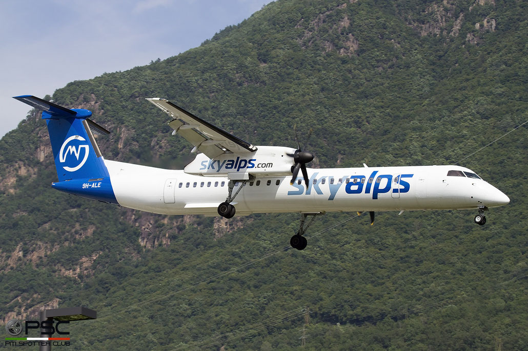 9H-ALE DHC-8-402 4326 Sky Alps @ Bolzano 2023 © Piti Spotter Club Verona