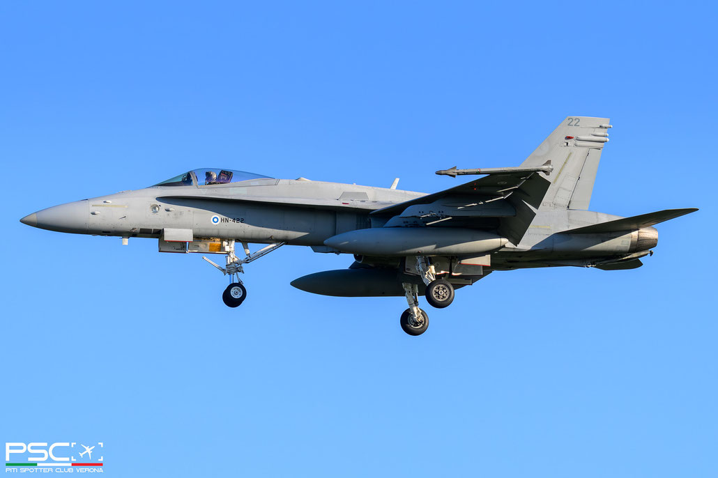 HN-422  F/A-18C 1416/FNC022 HävLLv 31 @ Leeuwarden Air Base 04 2025 © Piti Spotter Club Verona
