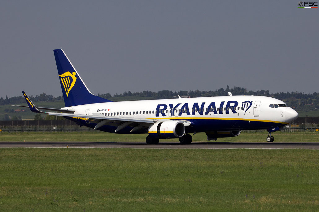 9H-QDW B737-800 44772/6284 Malta Air (Ryanair) @ Aeroporto di Verona - 08/2023  © Piti Spotter Club Verona