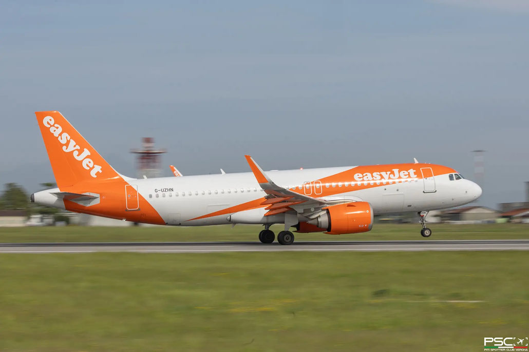 G-UZHN Airbus A320-251N 8409  LEAP 1A26  easyJet 2018 @ Verona Villafranca 04 2026 © Piti Spotter Club Verona