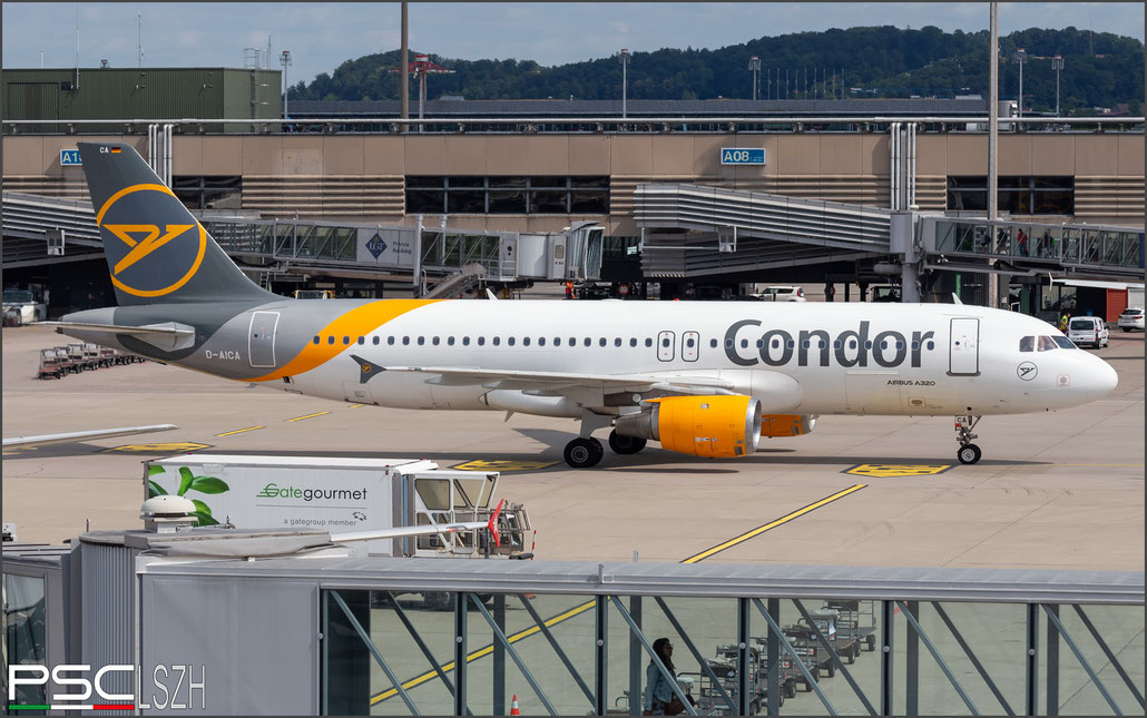 D-AICA A320-212 774 Condor Flugdienst @ Zurich 07.2023 © Piti Spotter Club Verona