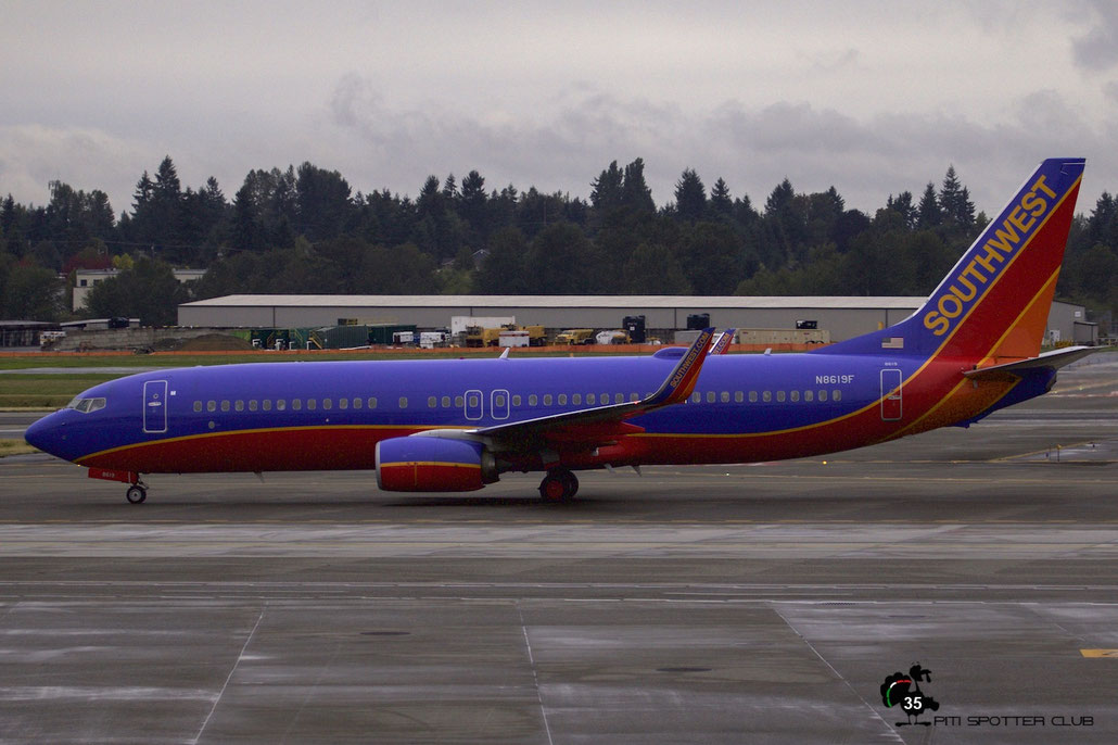 N8619F B737-8H4 33939/4670 Southwest Airlines @ Seattle Tacoma Airport 25.09.2015 © Piti Spotter Club Verona