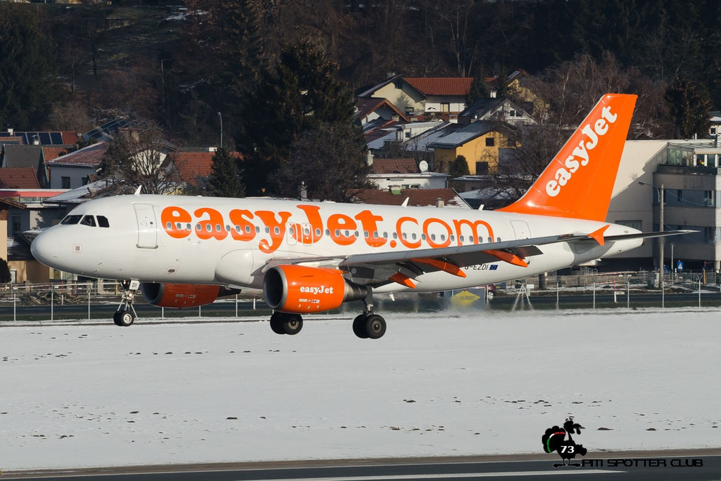 G-EZOI A320-214 6562 EasyJet Airline @ Innsbruck Airport 24.01.2016  © Piti Spotter Club Verona