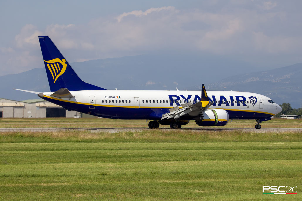 EI-HGW Boeing 737-8 MAX 200 65085 8161 LEAP-1B27  Ryanair 2021  @ Aeroporto di Verona 09 2025 © Piti Spotter Club Verona