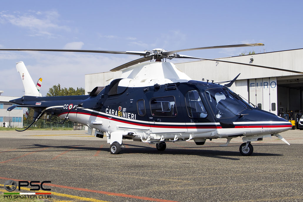 MM81671 CC-48 AW109N 22523 2° Nucleo Elicotteri Active @ Reggio Emilia 10 2019 e © Piti Spotter Club Verona