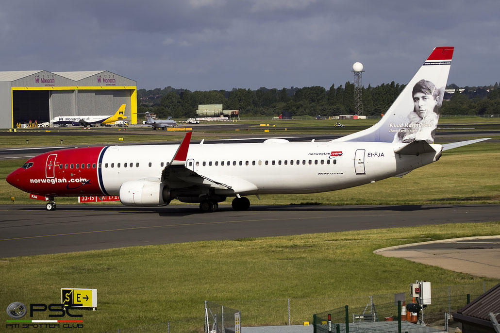 EI-FJA B737-81D 39419/3878 Norwegian @ Birmingham Airport 19.08.2017 © Piti Spotter Club Verona