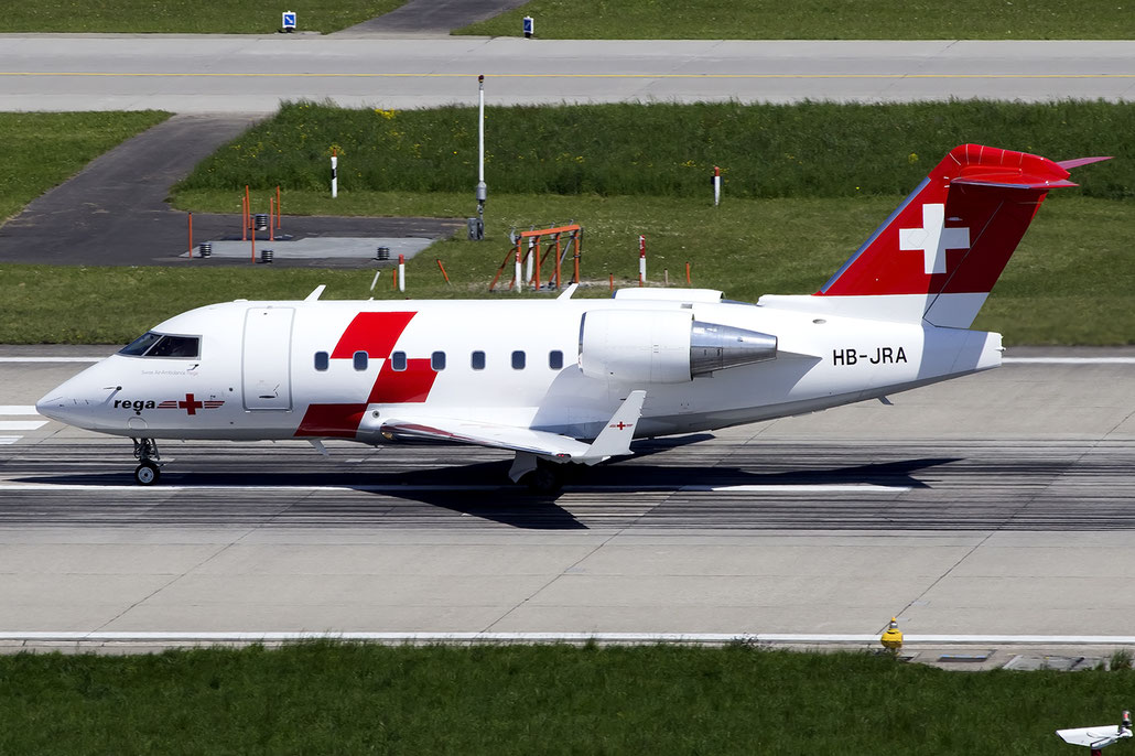 HB-JRA CL-604 5529 Swiss Air Ambulance @ Zurich Airport 05.2016 © Piti Spotter Club Verona