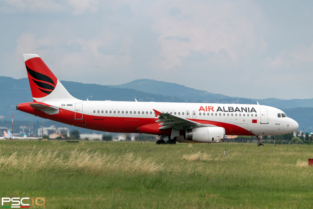 ZA-MMK A320-232 4934 Air Albania @ Aeroporto di Verona 05.2023  © Piti Spotter Club Verona
