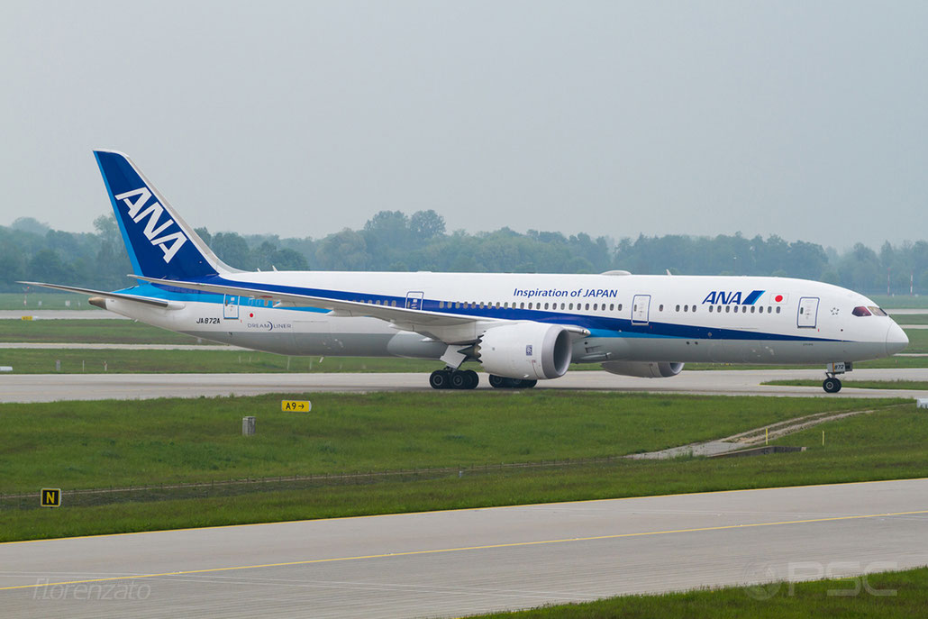 JA872A B787-9 34504/329 ANA - All Nippon Airways @ Munich Airport 15.05.2016 © Piti Spotter Club Verona