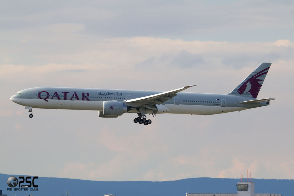 A7-BAQ B777-3DZER 38247/910 Qatar Airways @ Frankfurt Airport 25.07.2014  © Piti Spotter Club Verona