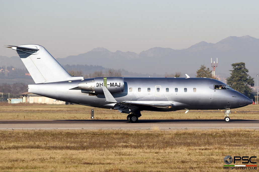 9H-MAJ CL-604 5508 Elit'Avia Malta @ Aeroporto di Verona - 26.12.2016  © Piti Spotter Club Verona