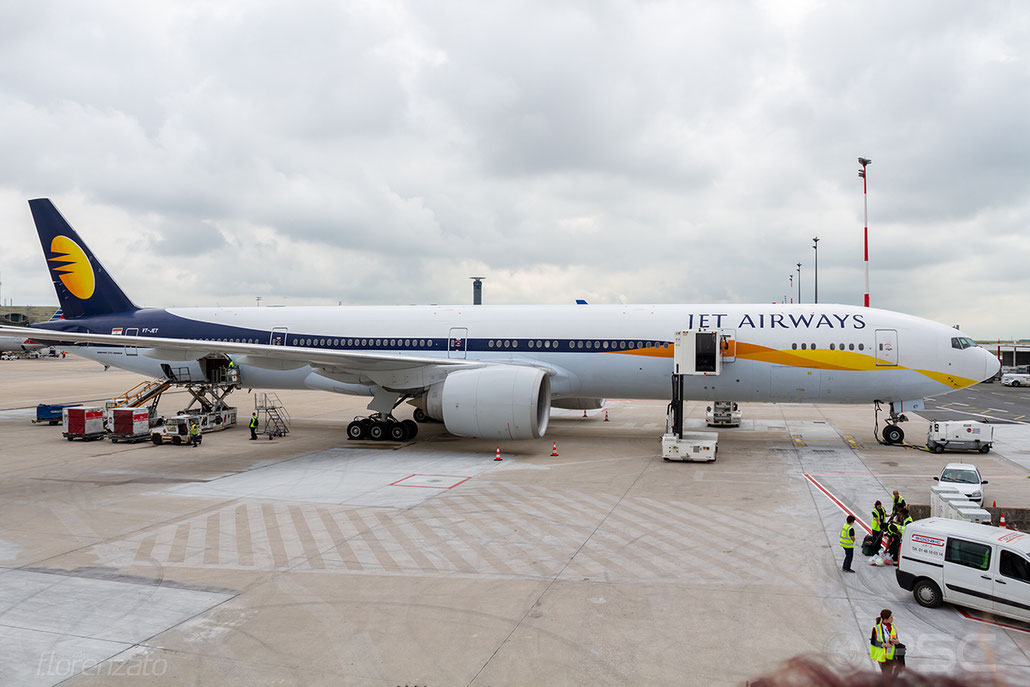 VT-JET B777-35RER 35157/627 Jet Airways @ Paris CDG 05.2018 © Piti Spotter Club Verona