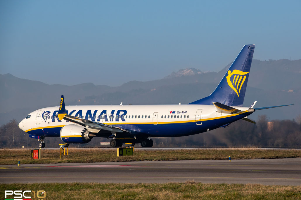 9H-VUM  B737-8-200  65084/8127  Malta Air  @ Bergamo Airport © 12 2021 Piti Spotter Club Verona