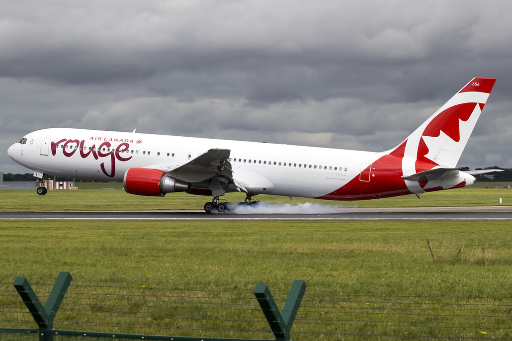 C-GHLA B767-35HER 26387/445 Air Canada rouge @ Dublin Airport 14.08.2016 © Piti Spotter Club Verona
