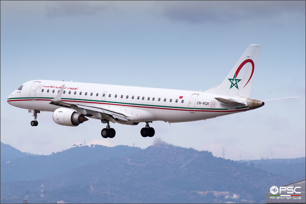 CN-RGR ERJ190AR 19000684 Royal Air Maroc @ Barcelona 04.2023 © Piti Spotter Club Verona