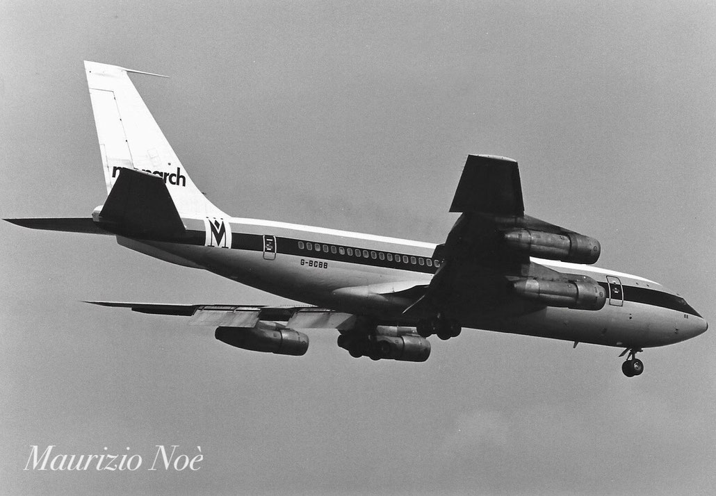 G-BCBB Boeing 720-023B 18013 120 JT3D-1  Monarch Airlines 1960 © collezione Maurizio Noè p.g.c. - Piti Spotter Club Verona