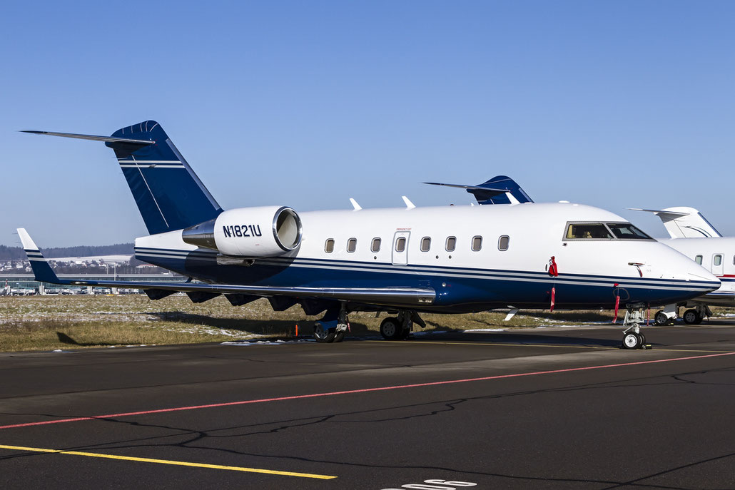N1821U CL-604 5506 Kevin Ulrich @ Zurich Airport 19.01.2016 © Piti Spotter Club Verona