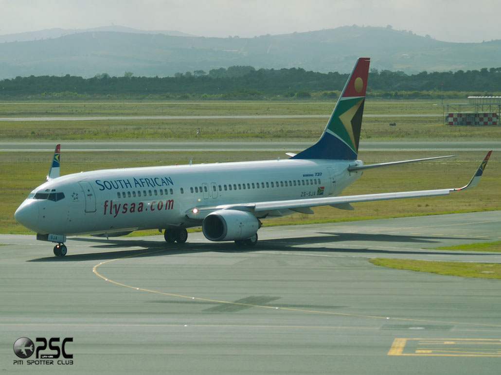 ZS-SJA B737-8S3 29248/561 South African Airways @ Cape Town Airport 22.03.2014 © Piti Spotter Club Verona