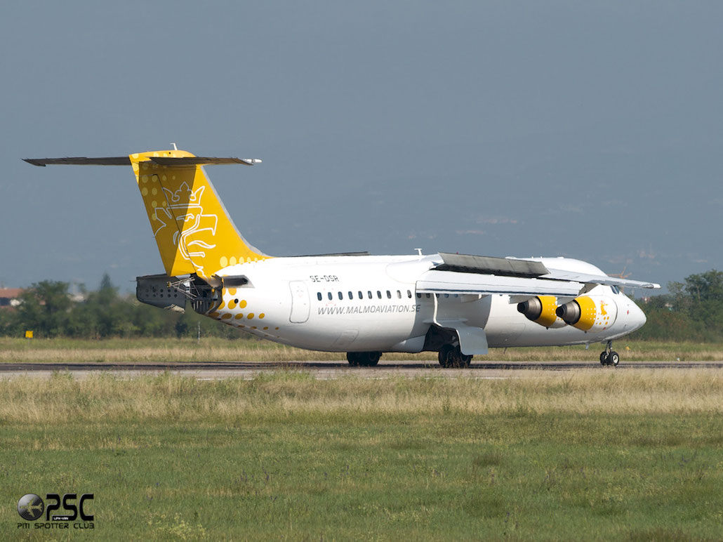SE-DSR BAe146-RJ100 E3244 Malmö Aviation