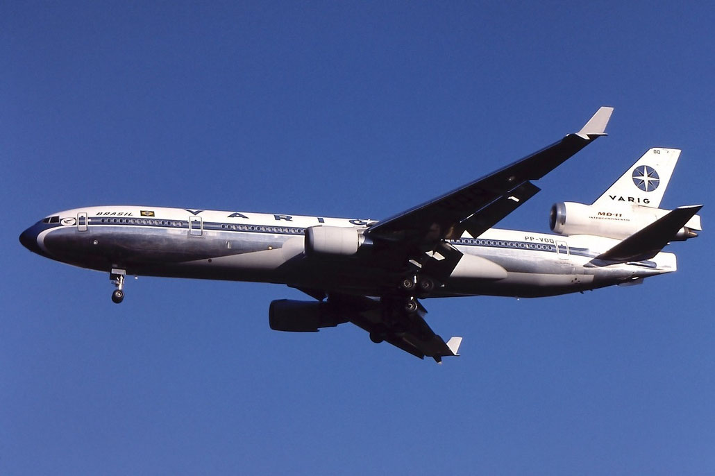 PP-VOQ McDonnell Douglas MD-11 48435 478 CF6-80C2D1 Varig 1991 © Piti Spotter Club Verona